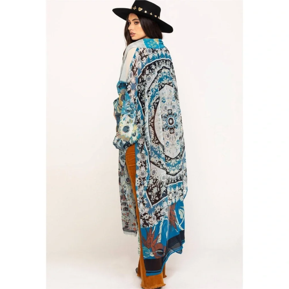 Free People Multicolor Bohemian Kimono - Picture 2 of 15